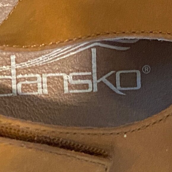 Dansko Janet Slingback Sandals Size 40 US 9  Brown Leather Strappy Lace Up - Picture 16 of 16